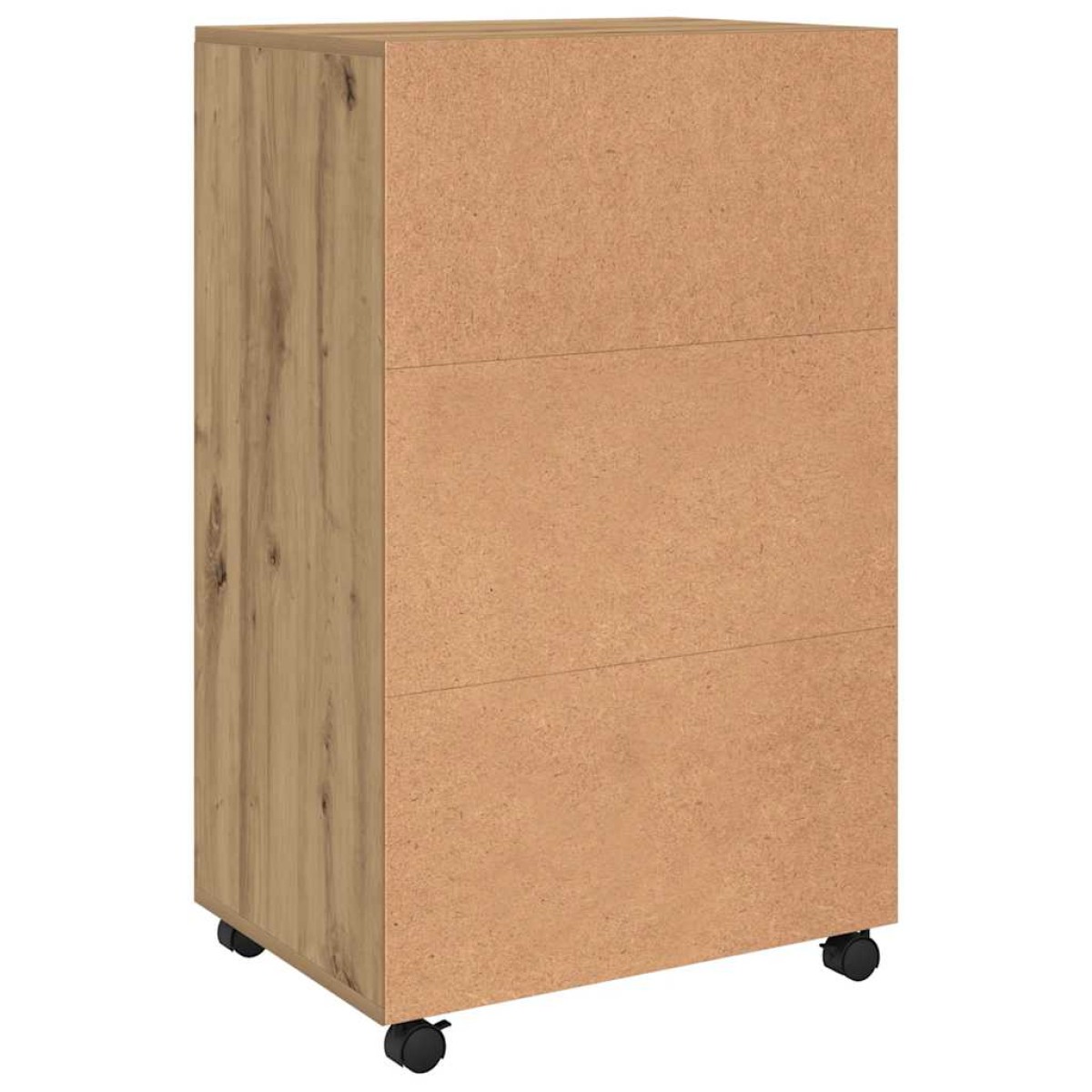 vidaXL Ντουλάπι Τροχήλατο Αρτισιανή Δρυς 55x40x91 εκ. από Επεξ. Ξύλο