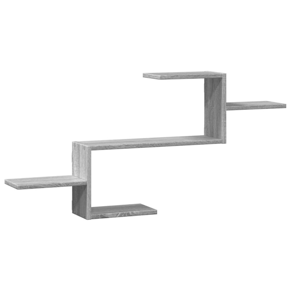 vidaXL Ραφιέρα Τοίχου Γκρι Sonoma 104x15x49 εκ. Επεξεργασμένο Ξύλο