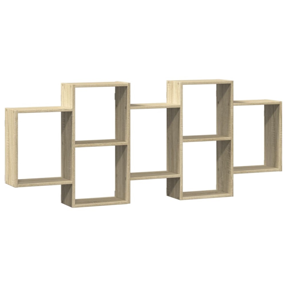 vidaXL Ραφιέρα Τοίχου Sonoma Δρυς 159x18x65 εκ. από Επεξεργ. Ξύλο