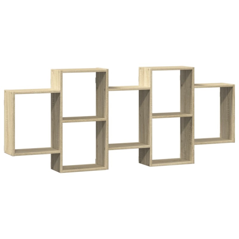 vidaXL Ραφιέρα Τοίχου Sonoma Δρυς 159x18x65 εκ. από Επεξεργ. Ξύλο