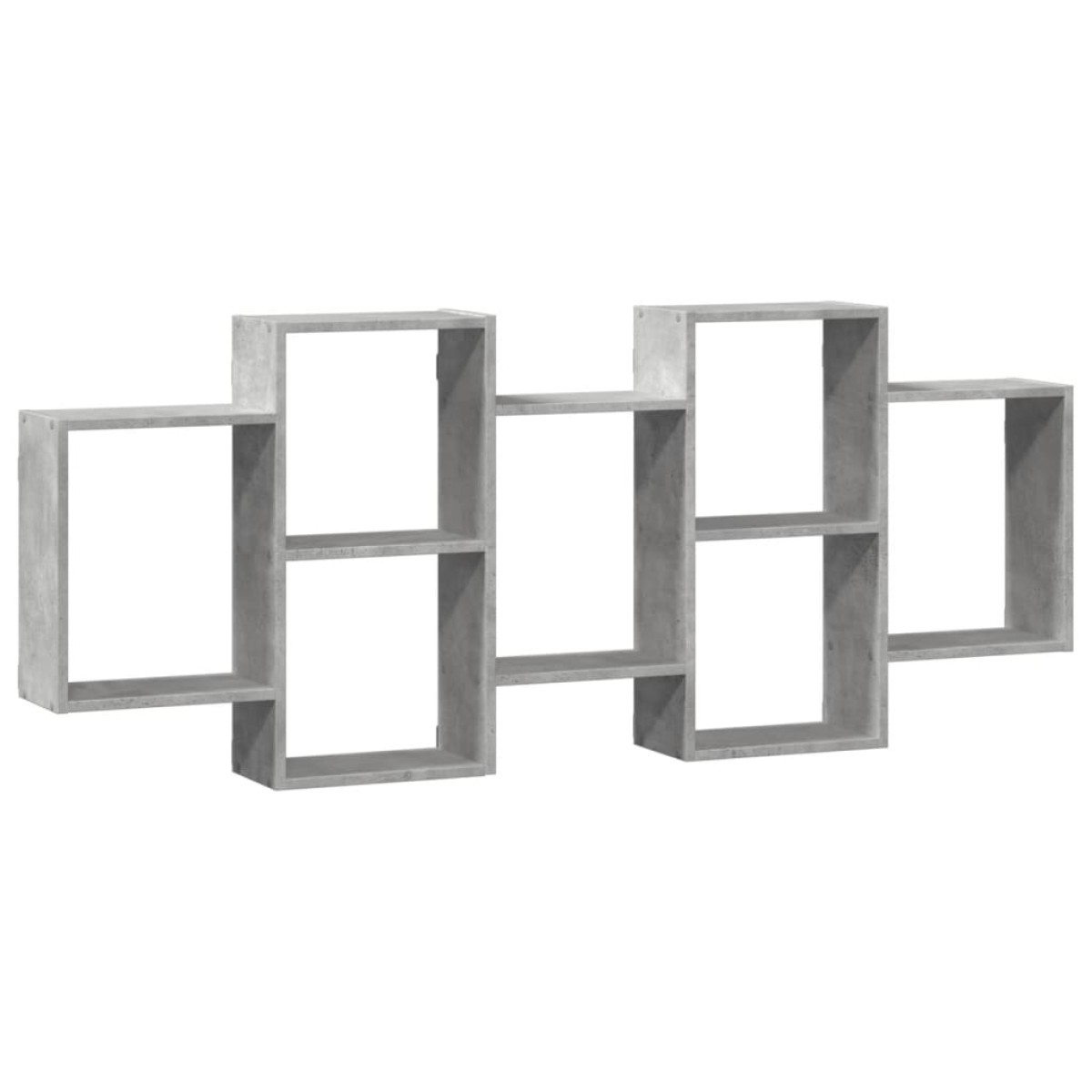 vidaXL Ραφιέρα Τοίχου Γκρι Σκυροδέματος 159x18x65 εκ. από Επεξ. Ξύλο