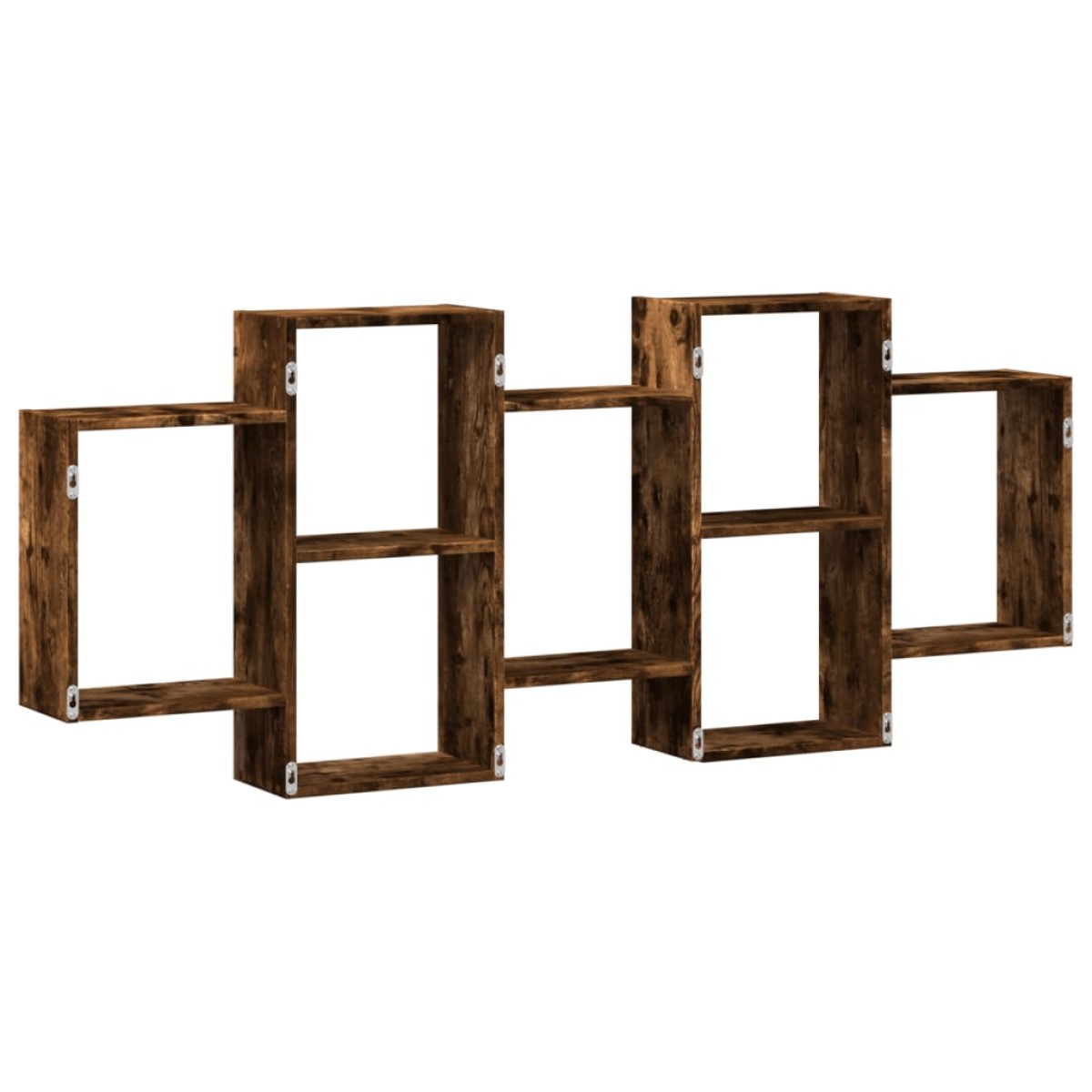 vidaXL Ραφιέρα Τοίχου Καπνιστή Δρυς 159x18x65 εκ. Επεξεργασμένο Ξύλο