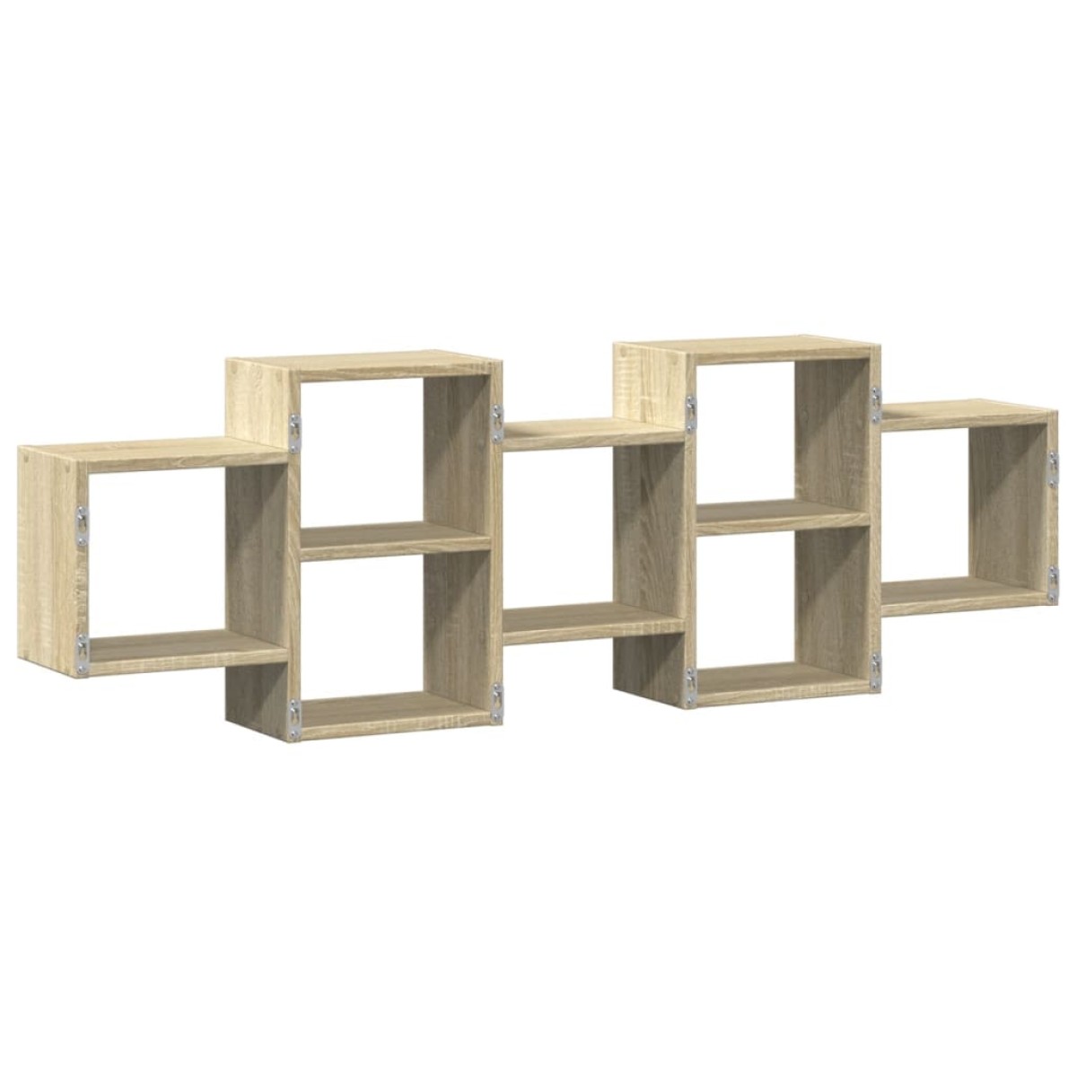 vidaXL Ραφιέρα Τοίχου Sonoma Δρυς 129x18x42 εκ. από Επεξεργ. Ξύλο