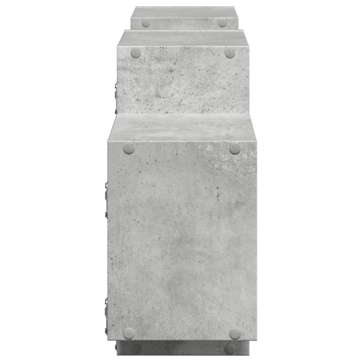 vidaXL Ραφιέρα Τοίχου Γκρι Σκυροδέματος 129x18x42 εκ. από Επεξ. Ξύλο