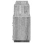 vidaXL Ραφιέρα Τοίχου Γκρι Sonoma 129x18x42 εκ. Επεξεργασμένο Ξύλο