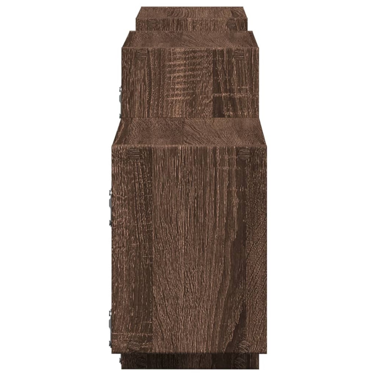 vidaXL Ραφιέρα Τοίχου Καφέ Δρυς 129x18x42 εκ. από Επεξεργασμένο Ξύλο