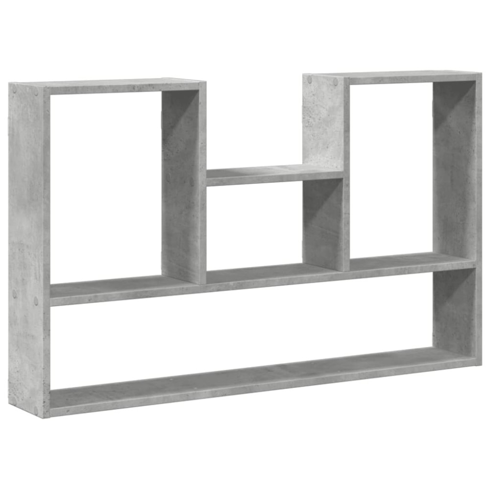 vidaXL Ραφιέρα Τοίχου Γκρι Σκυροδέματος 99x15x60 εκ. από Επεξ. Ξύλο