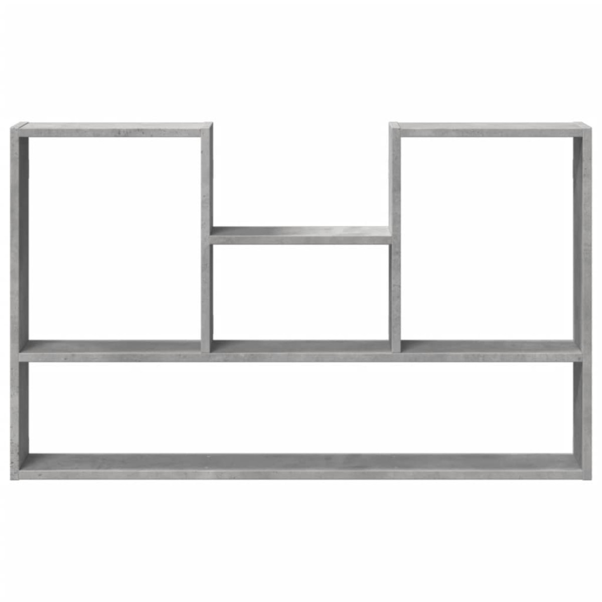 vidaXL Ραφιέρα Τοίχου Γκρι Σκυροδέματος 99x15x60 εκ. από Επεξ. Ξύλο