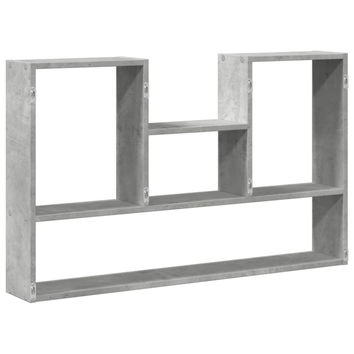 vidaXL Ραφιέρα Τοίχου Γκρι Σκυροδέματος 99x15x60 εκ. από Επεξ. Ξύλο