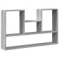 vidaXL Ραφιέρα Τοίχου Γκρι Sonoma 99x15x60 εκ. Επεξεργασμένο Ξύλο