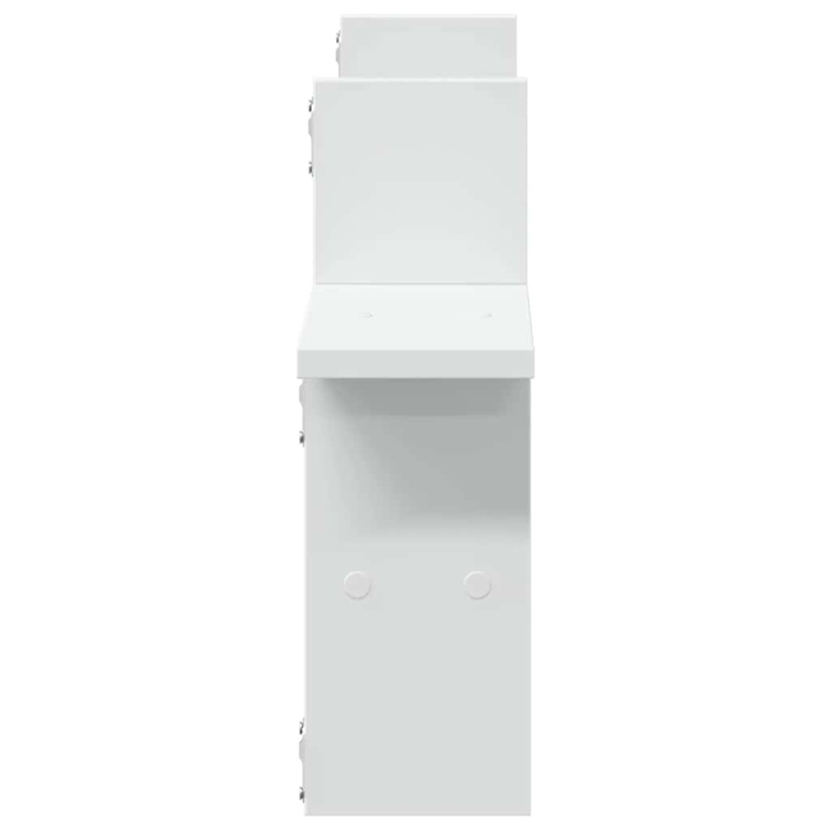 vidaXL Ραφιέρες Τοίχου 2 τεμ. Λευκές 38x12x38 εκ. από Επεξ. Ξύλο