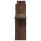 vidaXL Ραφιέρες Τοίχου 2 τεμ. Καφέ Δρυς 38x12x38εκ. Επεξεργασμένο Ξύλο