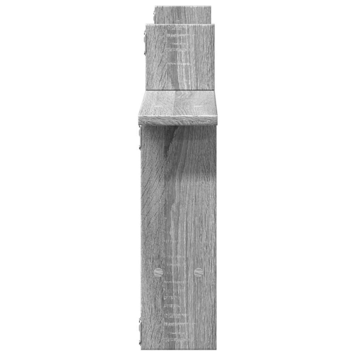 vidaXL Ραφιέρες Τοίχου 2 τεμ. Γκρι Sonoma 50x12x50 εκ. Επεξ. Ξύλο