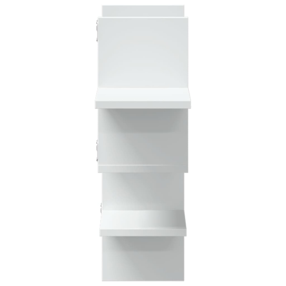 vidaXL Ράφι Τοίχου Λευκό 124,5x18x60,5 εκ. από Επεξεργασμένο Ξύλο