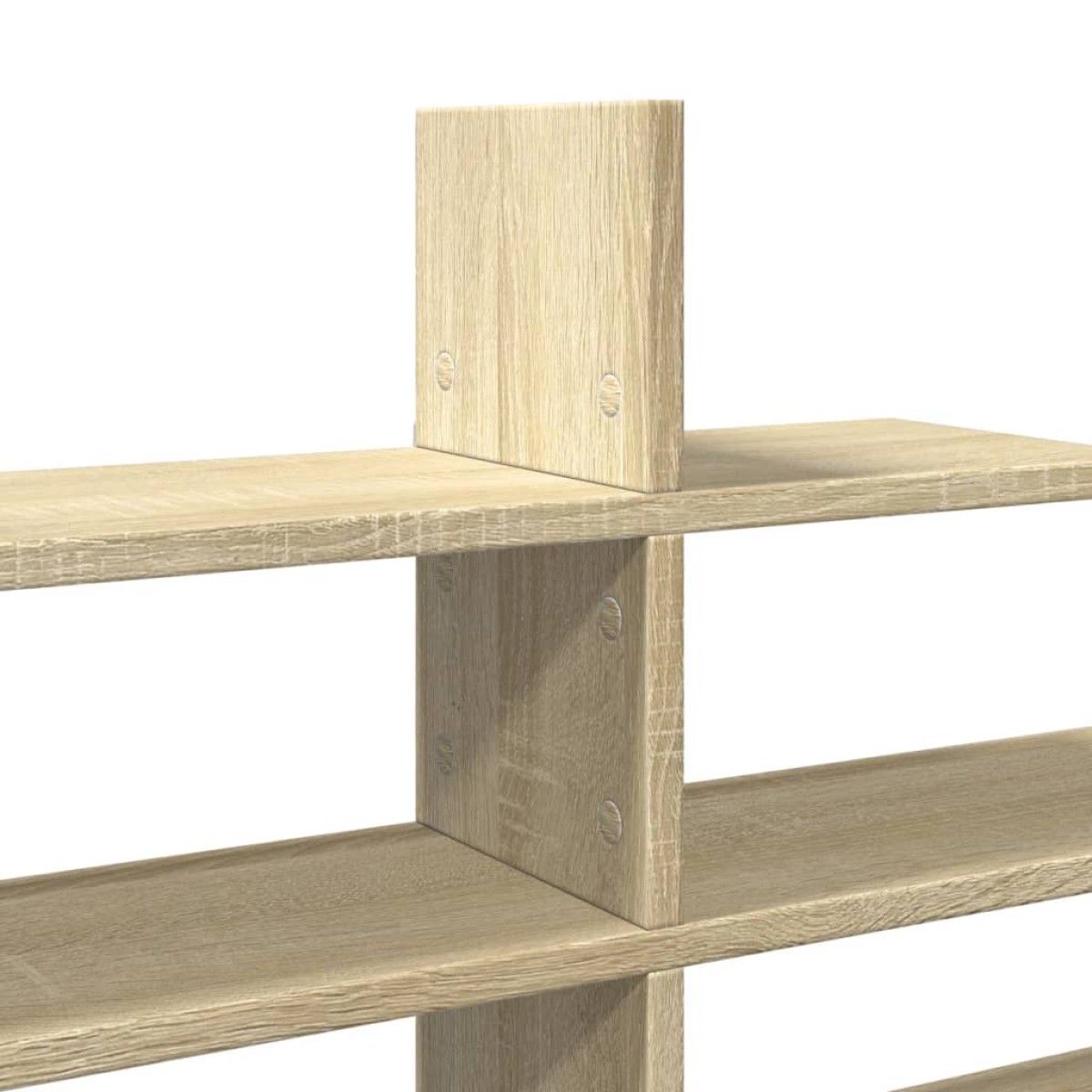 vidaXL Ράφι Τοίχου Sonoma Δρυς 124,5x18x60,5 εκ. από Επεξ. Ξύλο