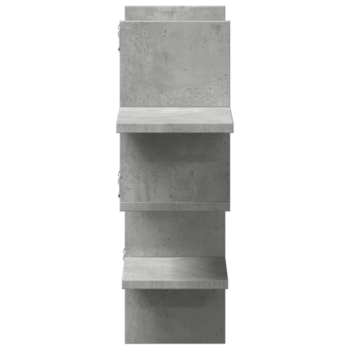 vidaXL Ράφι Τοίχου Γκρι Σκυροδέματος 124,5x18x60,5 εκ. από Επεξ. Ξύλο