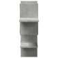vidaXL Ράφι Τοίχου Γκρι Σκυροδέματος 124,5x18x60,5 εκ. από Επεξ. Ξύλο