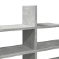 vidaXL Ράφι Τοίχου Γκρι Σκυροδέματος 124,5x18x60,5 εκ. από Επεξ. Ξύλο