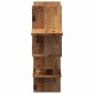 vidaXL Ραφιέρα Τοίχου Όψη Παλαιού Ξύλου 124,5x18x60,5 εκ. Επεξ. Ξύλο