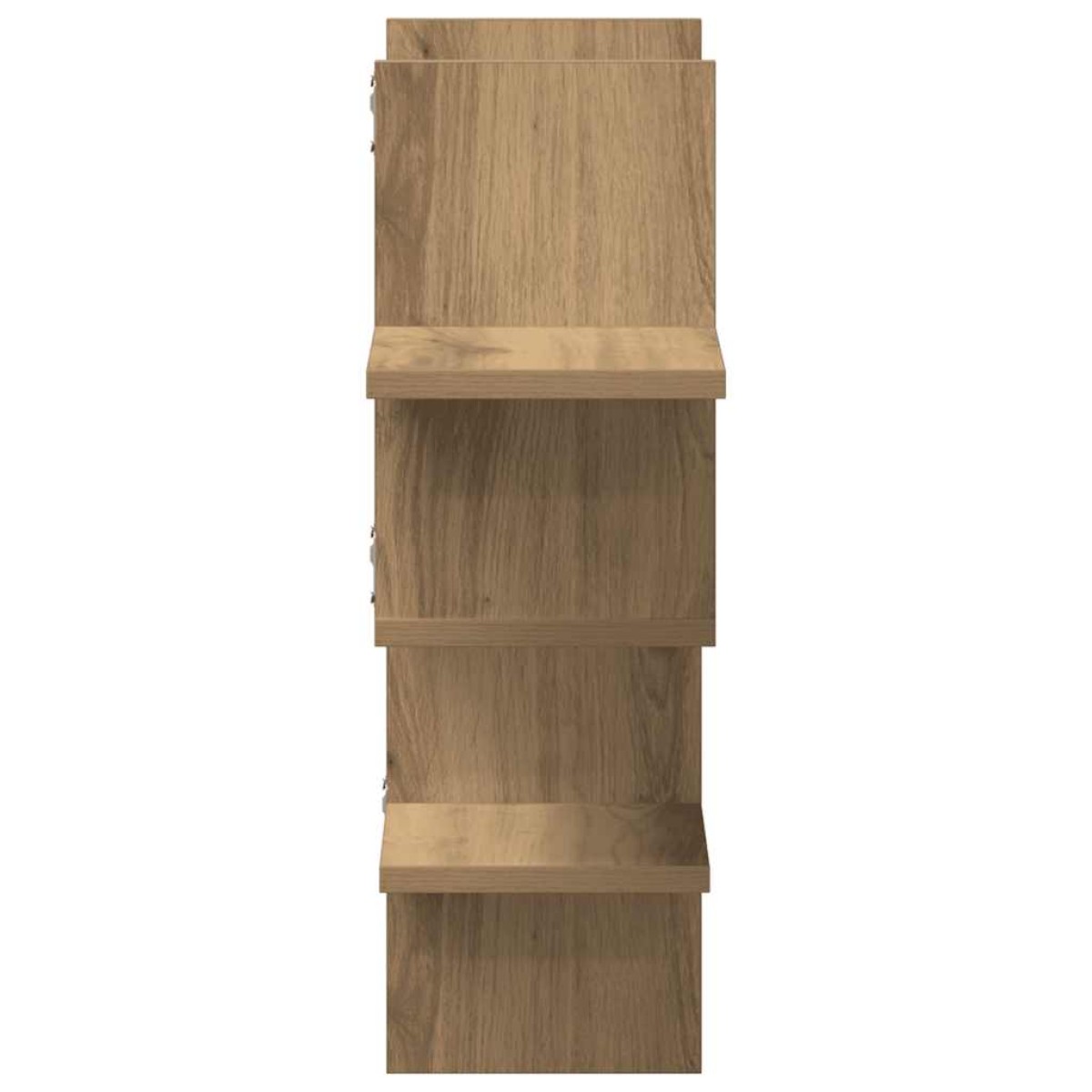vidaXL Ραφιέρα Τοίχου Αρτισιανή Δρυς 124,5x18x60,5 εκ. Επεξ. Ξύλο