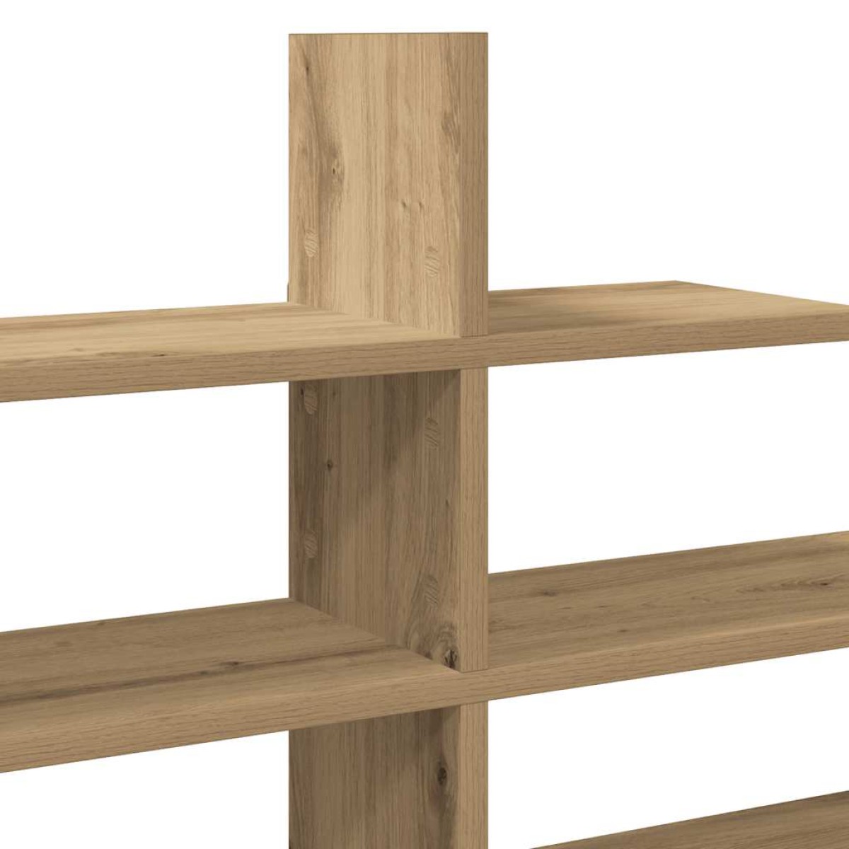 vidaXL Ραφιέρα Τοίχου Αρτισιανή Δρυς 124,5x18x60,5 εκ. Επεξ. Ξύλο
