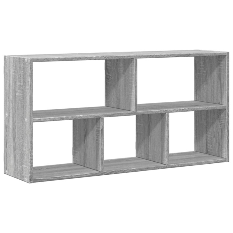 vidaXL Ραφιέρα Τοίχου Γκρι Sonoma 100x25x50 εκ. Επεξεργασμένο Ξύλο