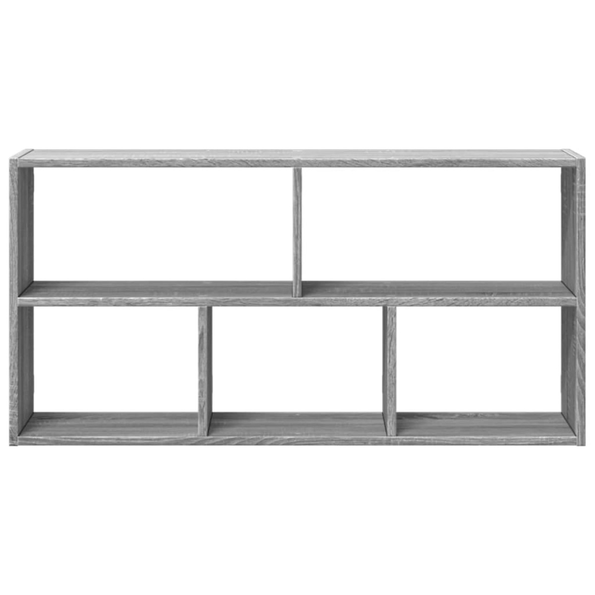 vidaXL Ραφιέρα Τοίχου Γκρι Sonoma 100x25x50 εκ. Επεξεργασμένο Ξύλο