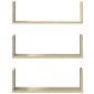 vidaXL Ραφιέρες Τοίχου 3 τεμ. Sonoma Δρυς 58x18x18 εκ. από Επεξ. Ξύλο