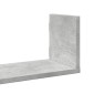 vidaXL Ραφιέρες Τοίχου 3 τεμ. Γκρι Σκυρ. 58x18x18 εκ. Επεξεργ. Ξύλο
