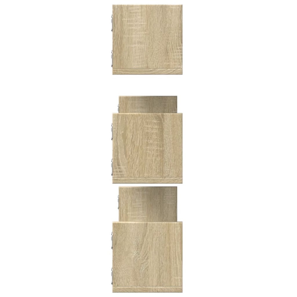 vidaXL Ραφιέρες Τοίχου 3 τεμ. Sonoma Δρυς 80x18x18 εκ. από Επεξ. Ξύλο