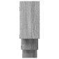 vidaXL Ραφιέρα Τοίχου Γκρι Sonoma 159x18x66 εκ. Επεξεργασμένο Ξύλο