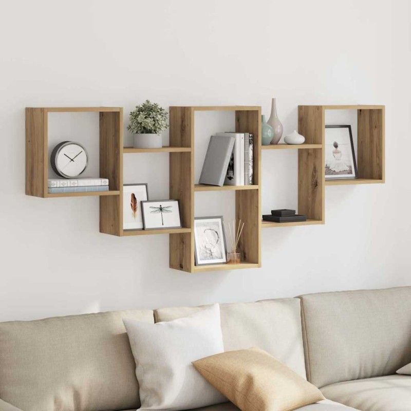 vidaXL Ράφι Τοίχου Αρτισιανή Δρυς 159x18x66 εκ. από Επεξεργασμένο Ξύλο