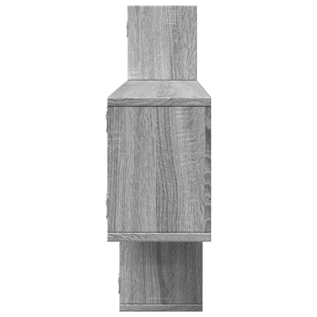 vidaXL Ραφιέρα Τοίχου Γκρι Sonoma 167,5x18x68 εκ. Επεξεργασμένο Ξύλο