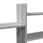 vidaXL Ραφιέρα Τοίχου Γκρι Sonoma 167,5x18x68 εκ. Επεξεργασμένο Ξύλο
