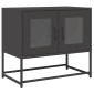 ντουλάπι τηλεόρασης vidaXL Μαύρο 68x39x60,5cm από χάλυβα ψυχρής έλασης