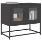 ντουλάπι τηλεόρασης vidaXL Μαύρο 68x39x60,5cm από χάλυβα ψυχρής έλασης