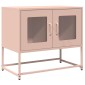 ντουλάπι τηλεόρασης vidaXL Ροζ 68x39x60,5 cm Ατσάλι ψυχρής έλασης