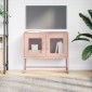 ντουλάπι τηλεόρασης vidaXL Ροζ 68x39x60,5 cm Ατσάλι ψυχρής έλασης