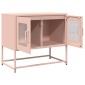 ντουλάπι τηλεόρασης vidaXL Ροζ 68x39x60,5 cm Ατσάλι ψυχρής έλασης