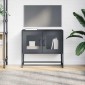 ντουλάπι τηλεόρασης vidaXL Ανθρακί 68x39x60,5 cm Ατσάλι ψυχρής έλασης