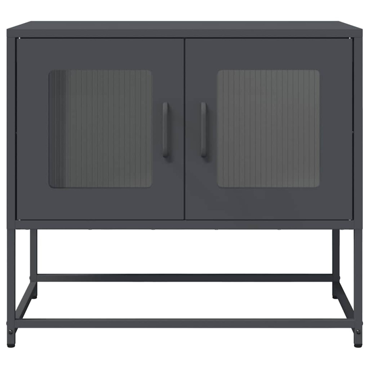 ντουλάπι τηλεόρασης vidaXL Ανθρακί 68x39x60,5 cm Ατσάλι ψυχρής έλασης