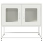 ντουλάπι τηλεόρασης vidaXL Λευκό 68x39x60,5cm από χάλυβα ψυχρής έλασης