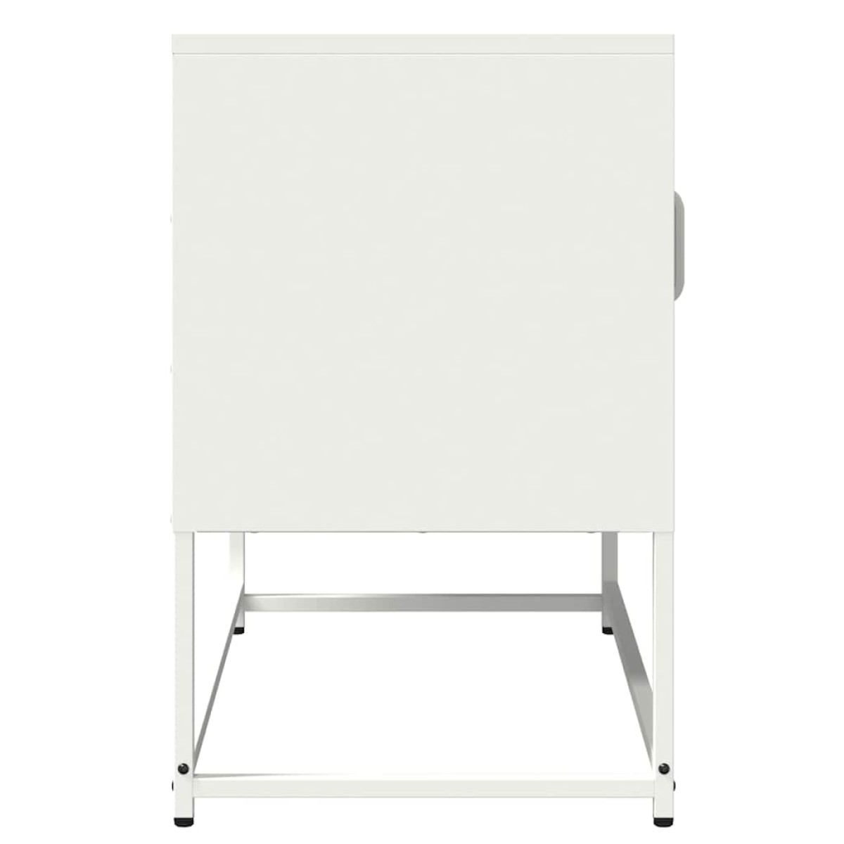ντουλάπι τηλεόρασης vidaXL Λευκό 68x39x60,5cm από χάλυβα ψυχρής έλασης