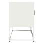 ντουλάπι τηλεόρασης vidaXL Λευκό 68x39x60,5cm από χάλυβα ψυχρής έλασης