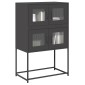 vidaXL Highboard Μαύρο 68x39x107 cm Ατσάλι