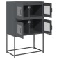 vidaXL Highboard Ανθρακί 68x39x107 cm Χάλυβας