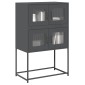 vidaXL Highboard Ανθρακί 68x39x107 cm Χάλυβας