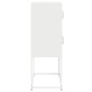 vidaXL Highboard Λευκό 68x39x107 cm Ατσάλι