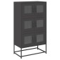 vidaXL Highboard Μαύρο 68x39x123 cm Χάλυβας