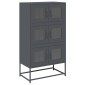 vidaXL Highboard Ανθρακί 68x39x123 cm Χάλυβας